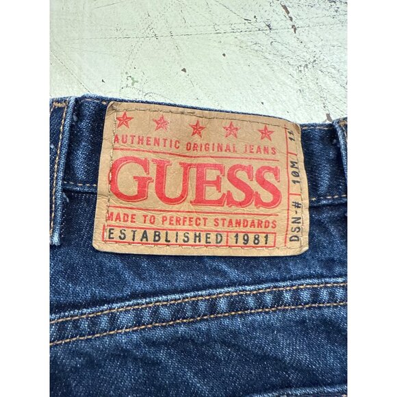 Vintage Guess Women's High-Waisted Jeans Dark Wash Boot leg Sz 29 - Picture 2 of 8